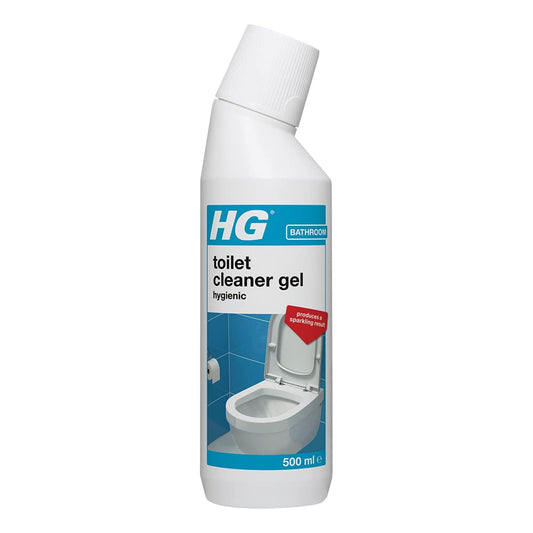 HG Toilet Cleaner Gel, Hygienic Limescale Remover & Anti Stain Formula for Loo Seat, Bowl & Rim, Powerful Heavy Duty Cleaning & De-Scaler Treatment Product for Bathroom & WC -500ml (321050106)