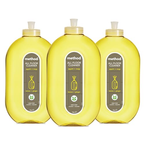 Method All Floor Cleaner, Lemon + Ginger, 739ml (Pack of 3)