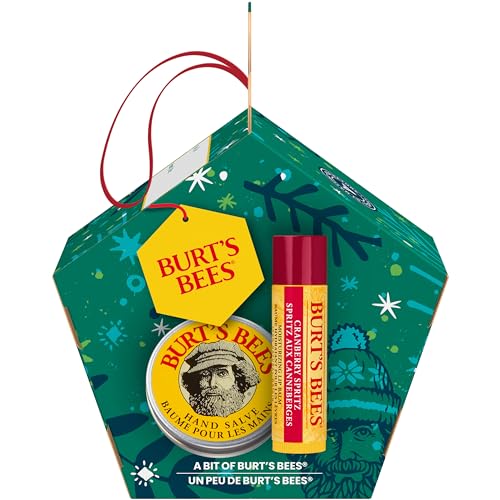 Burt's Bees Essential Gift Set, Lip Balm, Hand Salve, Body Lotion, Foot Cream & Face Cleanser, 5 Travel Size Products