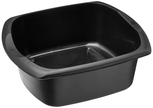 Addis Rectangular Washing Up Bowl, Soft Black, 9.5 Litre