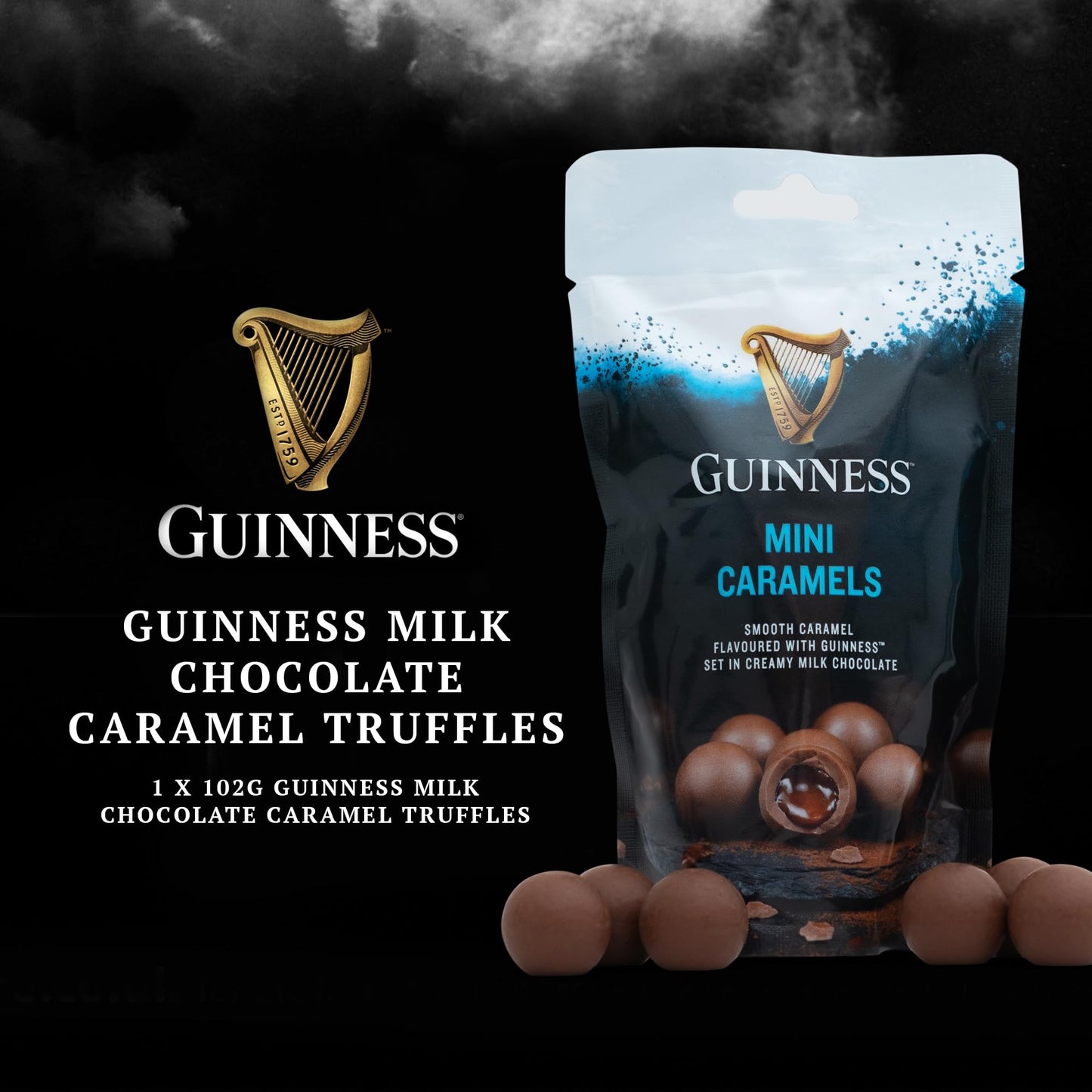 Guinness Gifts for Men, Beer Gift Set - Official Guinness 500ml and Pint Glass, Chocolate & Fudge Hampers & Gourmet Gifts - Alcohol Gift Sets for Men, Gifts for Him, Dad Birthday Gifts, Christmas