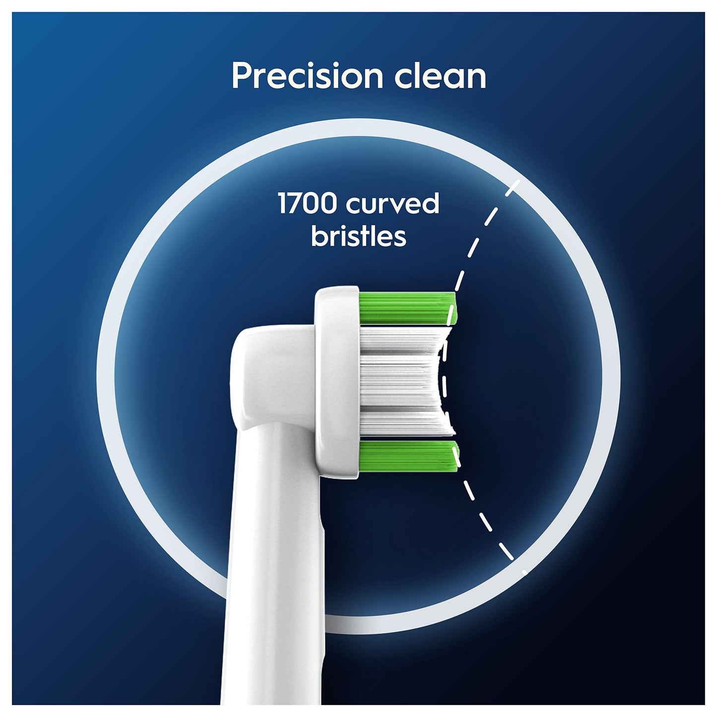 Oral-B Pro Precision Clean Electric Toothbrush Head, X-Shape And Angled Bristles for Deeper Plaque Removal, Pack of 8 Toothbrush Heads, White