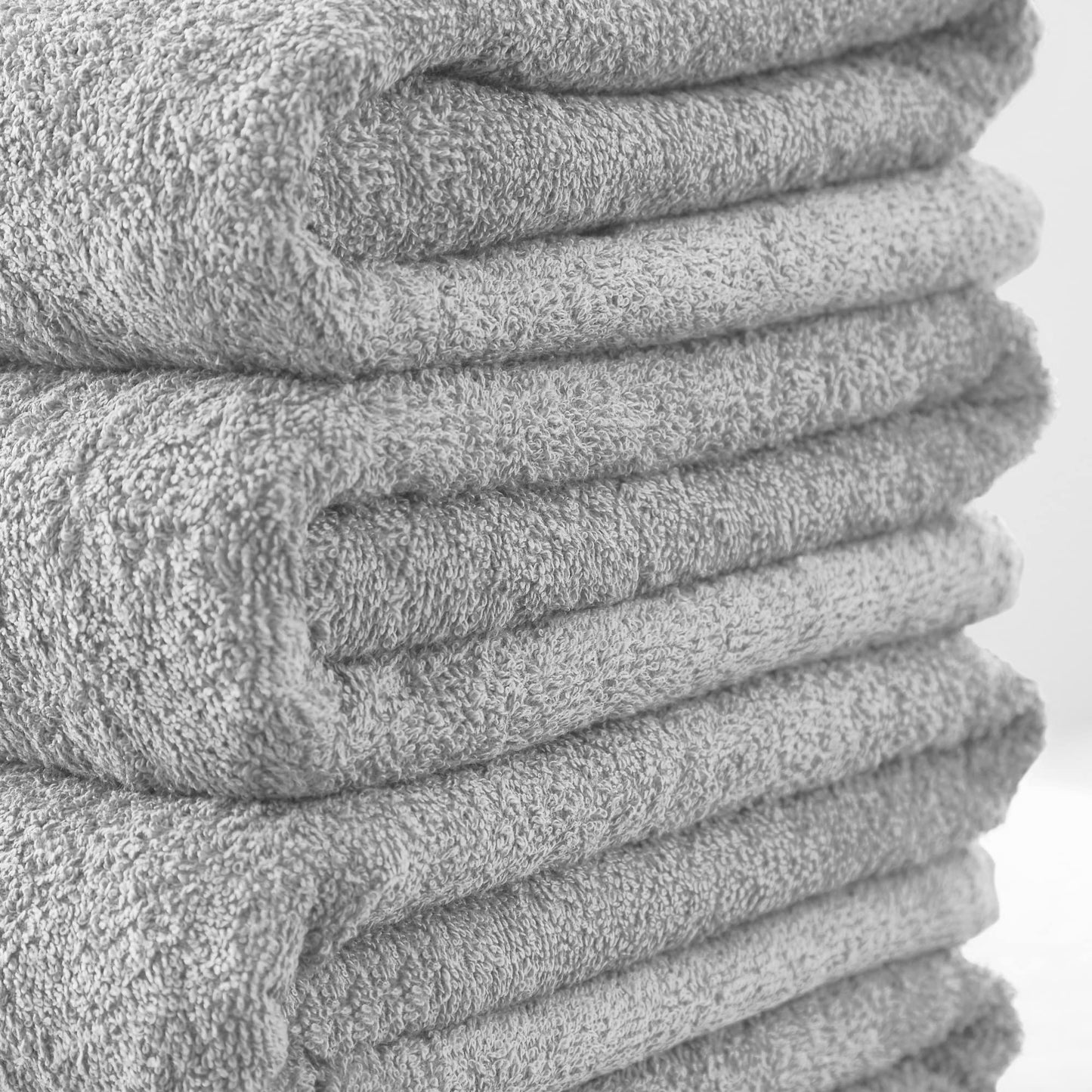 Lions Bath Towels - Set of 4 Bathroom Large Bath Sheets, 100% Luxury Cotton, 500 GSM 75X135CM, Highly Absorbent and Quick Dry Extra Large Bath Towel, Bathroom Accessory Set, Silver