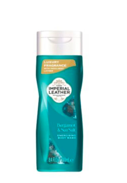 IMPERIAL LEATHER ENERGISING BODY WASH BERGAMOT AND SEA SALT 250ML